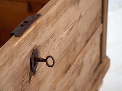 Large antique wooden trunk (c.1920) #70