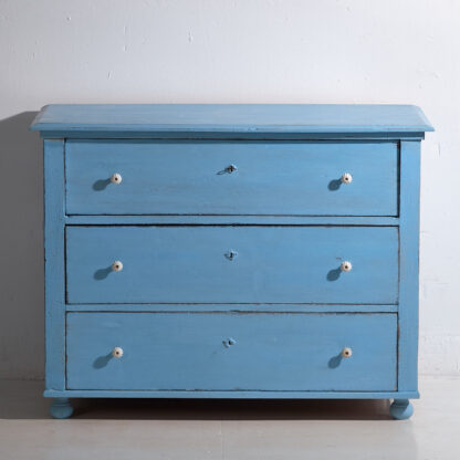 Antique blue chest of drawers (c.1920)