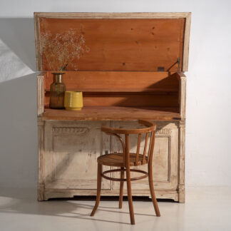 Ancienne commode de bureau blanche (vers 1920)