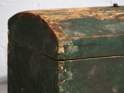 Small antique green antique chest (c.1920)