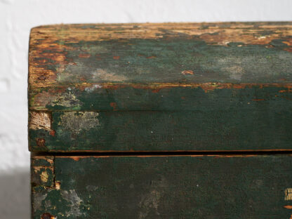 Small antique green antique chest (c.1920)