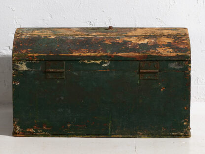 Small antique green antique chest (c.1920)