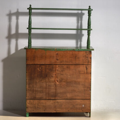 Ancienne commode vert émeraude (vers 1920)