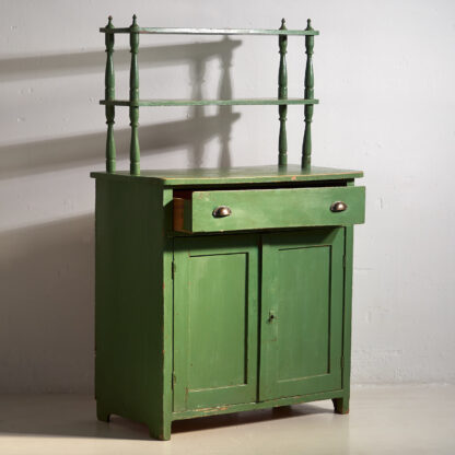 Antique emerald green antique dresser (c.1920)