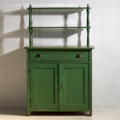 Antique emerald green antique dresser (c.1920)