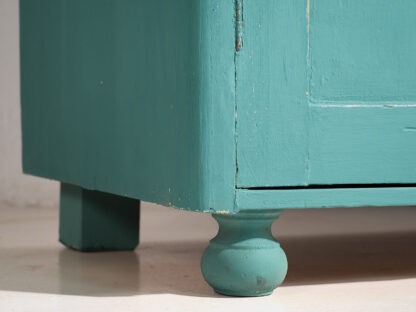 Antique emerald green living room chest of drawers (c.1920) #4