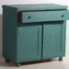 Cómoda antigua para salón de color verde esmeralda (c.1920) #4