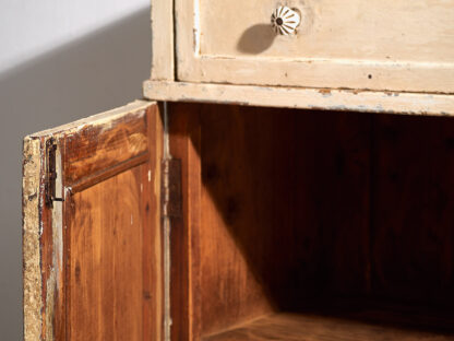 Ancienne commode blanche à deux portes (vers 1920) #23