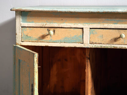 Ancienne commode de chambre à coucher dans les tons bleu ciel (c.1920) #7