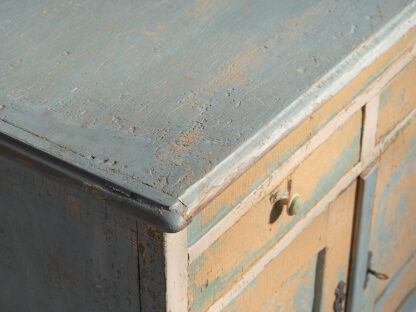 Ancienne commode de chambre à coucher dans les tons bleu ciel (c.1920) #7