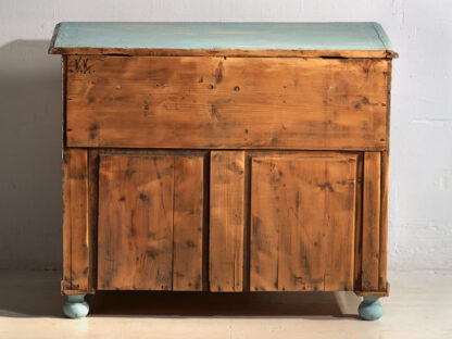 Antique bedroom dresser in sky blue tones (c.1920) #7