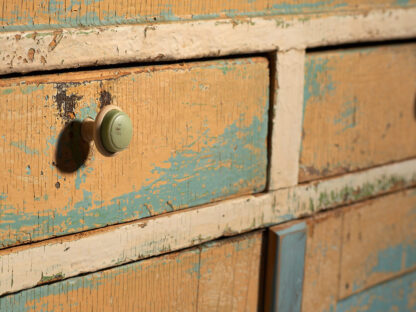 Antique sky blue bedroom dresser (c.1920) #7