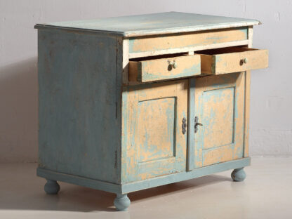 Antique sky blue bedroom dresser (c.1920) #7