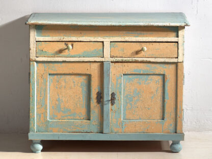 Antique bedroom dresser in sky blue tones (c.1920) #7