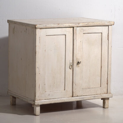 Petite commode ancienne blanche (vers 1920) #24