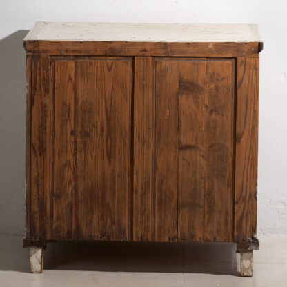 Petite commode ancienne blanche (vers 1920) #24