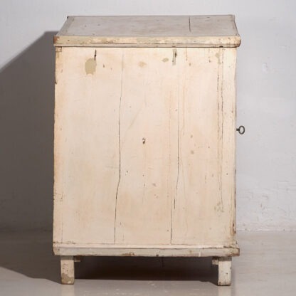 Petite commode ancienne blanche (vers 1920) #24