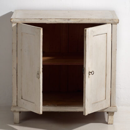 Petite commode ancienne blanche (vers 1920) #24