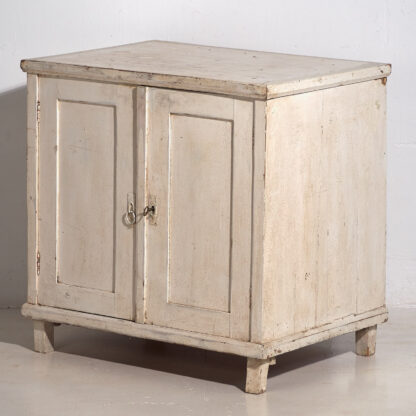 Petite commode ancienne blanche (vers 1920) #24