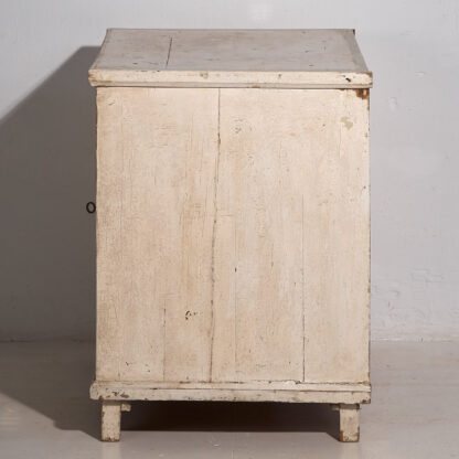 Petite commode ancienne blanche (vers 1920) #24