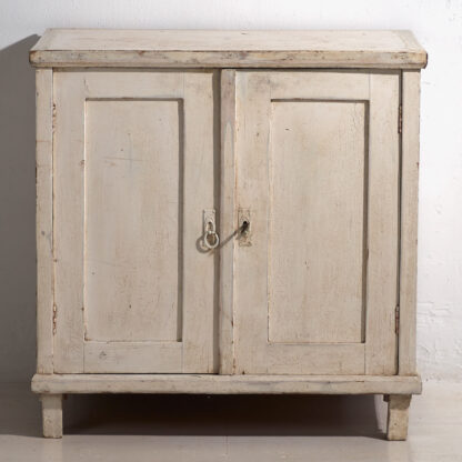 Petite commode ancienne blanche (vers 1920) #24