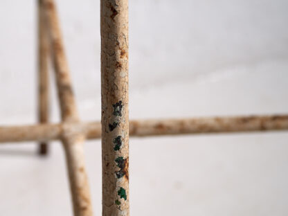 Antique garden table with white patina (c.1920) #22