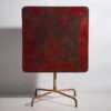 Mesa antigua para exterior de color rojo (c.1920) #18