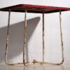 Ancienne table de jardin rouge (c.1930) #19