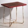 Ancienne table de jardin rouge (c.1930) #19