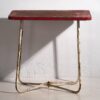 Ancienne table de jardin rouge (c.1930) #19