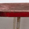 Ancienne table de jardin rouge (c.1930) #19