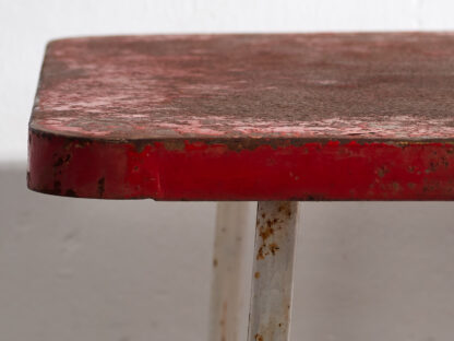 Antique red antique garden table (c.1930) #19