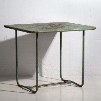 Mint green antique garden table (c.1920) #20