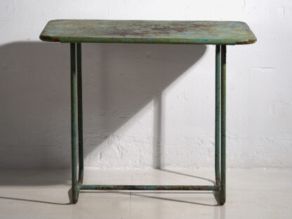 Table de jardin ancienne vert menthe (c.1920) #20