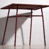 Ancienne table d'extérieur rouge (c.1930) #13