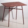 Ancienne table d'extérieur rouge (c.1930) #13