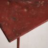 Ancienne table d'extérieur rouge (c.1930) #13