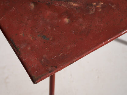 Antique red outdoor table (c.1930) #13