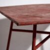 Ancienne table d'extérieur rouge (c.1930) #13