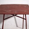 Ancienne table d'extérieur rouge (c.1930) #13