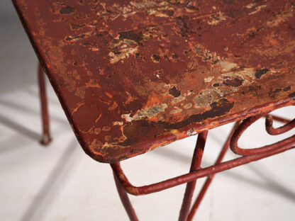 Antique red antique terrace table (c.1930) #21