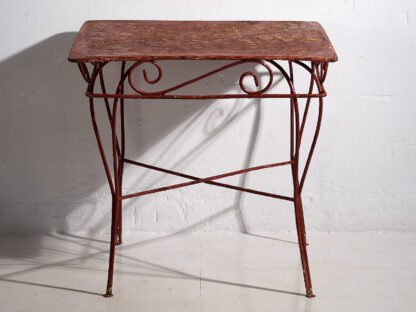 Antique red antique terrace table (c.1930) #21