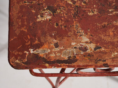 Antique red antique terrace table (c.1930) #21