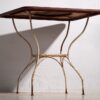 Mesa roja antigua para jardín (c.1930) #2