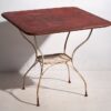 Mesa roja antigua para jardín (c.1930) #2