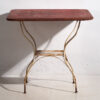 Mesa roja antigua para jardín (c.1920) #2 - Imagen 8