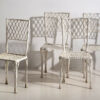 Mesa y sillas de jardín antiguas (c.1920). Conjunto de 5 piezas