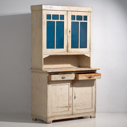 Mueble de cocina antiguo de color blanco (c.1920)