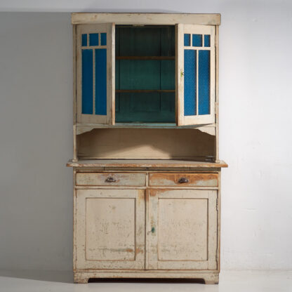 Mueble de cocina antiguo de color blanco (c.1920)