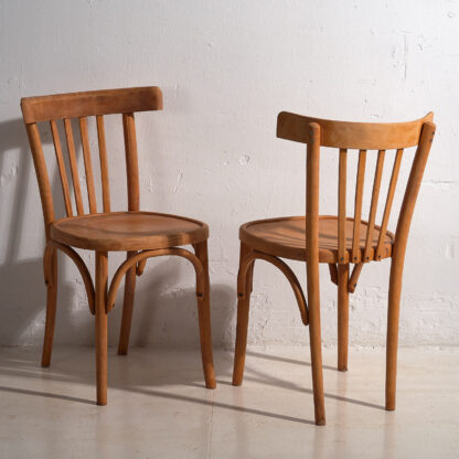 Sillas antiguas de salón Thonet (c.1900). Conjunto de 2 piezas #22